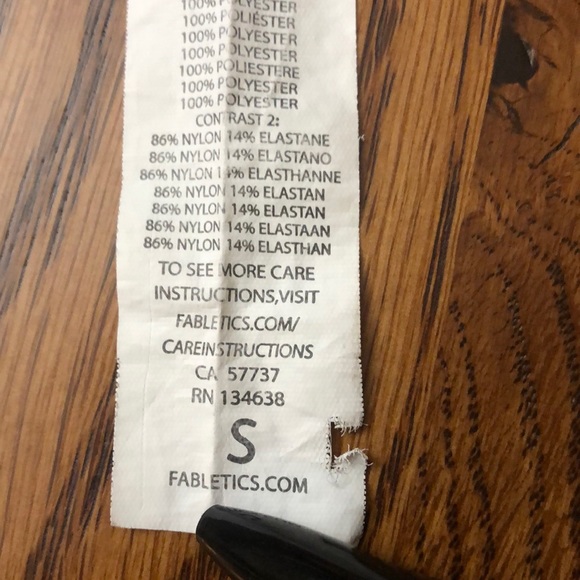 FABLETICS High Waisted Barbiecore Pink Floral Mesh Leggings Yoga Stretch Small - Picture 11 of 14